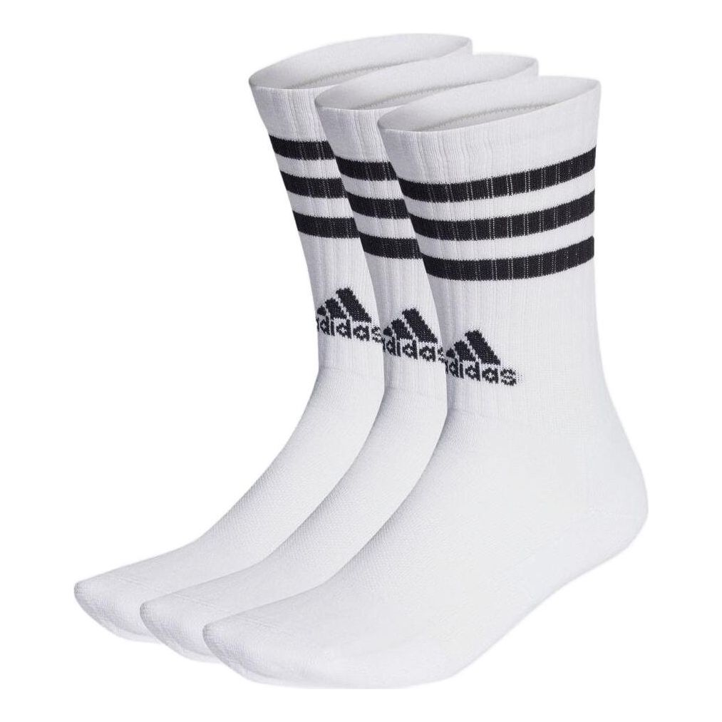 adidas 3-Stripes Cushioned Crew Socks (3 Packs) HT3458