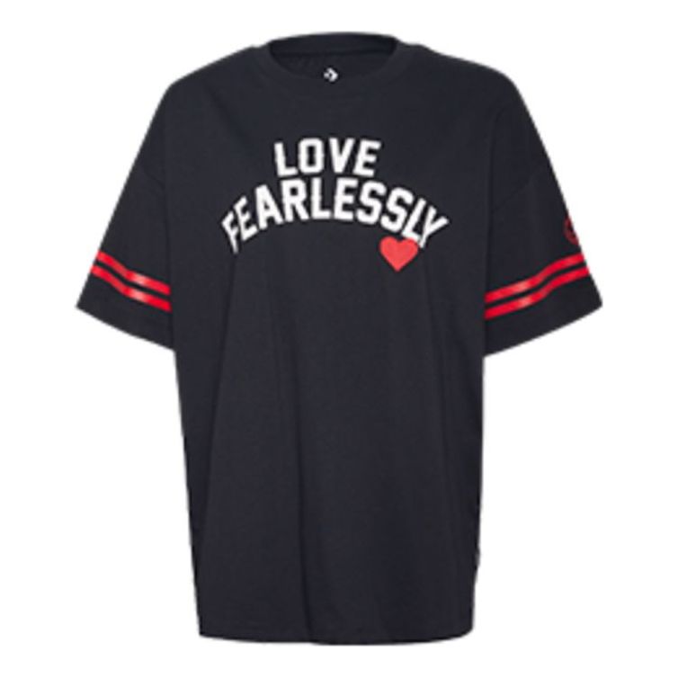 (WMNS) Converse Alphabet Short Sleeve Black 10020721-001