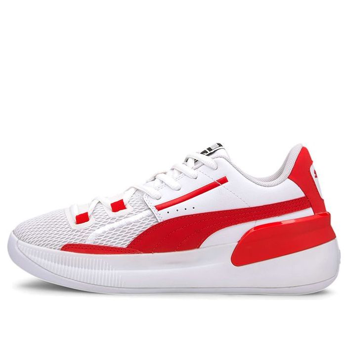 (GS) PUMA Clyde Hardwood Team Low 'White Red' 194455-04