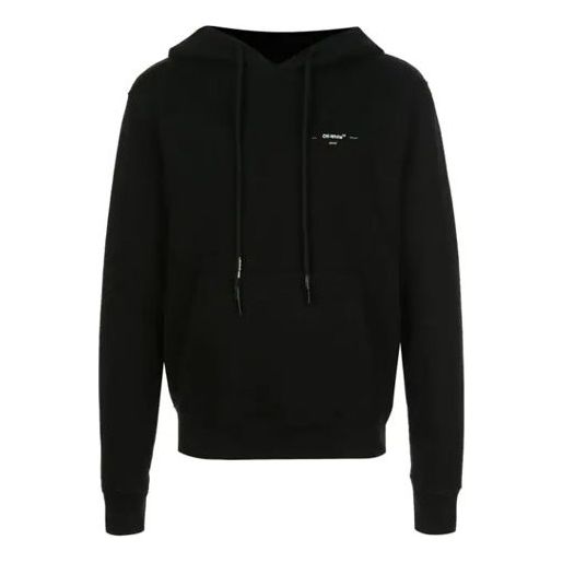 Off-White SS20 Printed Logo Hooded Sweater OMBB034R20D250171001