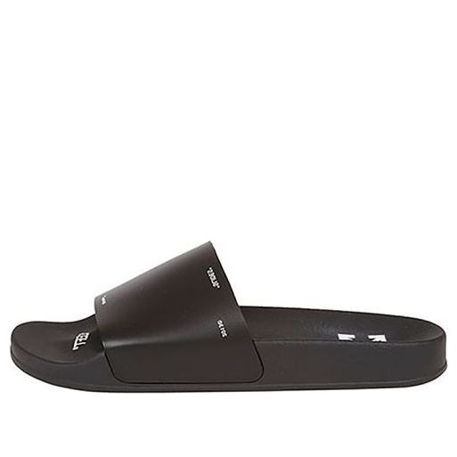 Off-White Rubber 1001 Black White Black Slippers OMIA087S19C220291001