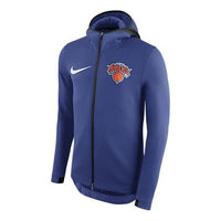 Nike Therma Flex Showtime NBA Knicks Player Edition Jacket Blue 899861-495
