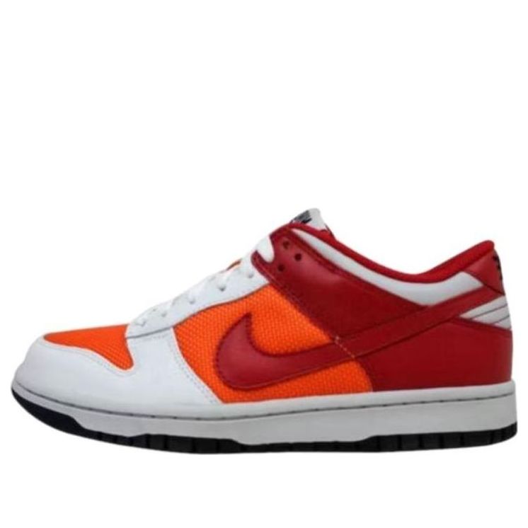 (WMNS) Nike Dunk Low 'White Varsity Red Orange Blaze' 309324-169