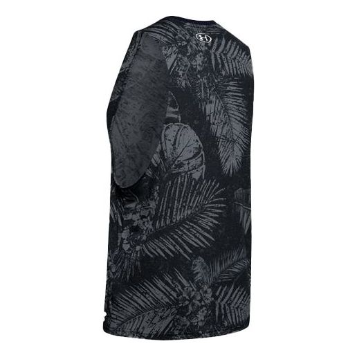 Under Armour Project Rock Aloha Camo Tank Top 'Black Grey' 1351590-001