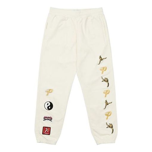 Palace High Kick Joggers Off White FW21 Sweatpants 'White' P20CS066