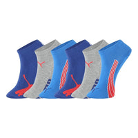PUMA Sneaker Socks 3 pack 'Blue Grey Red' 100000617-007