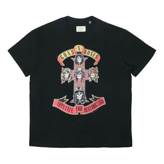 FOG Roses Boxy Band Skeleton Short Sleeve Unisex Black FOG-SS20-94