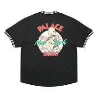 PALACE Casual Cozy V neck Short Sleeve Unisex Black P19ES129