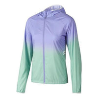 (WMNS) Skechers Full Zip Jacket 'Green Purple' P322W009-02DJ
