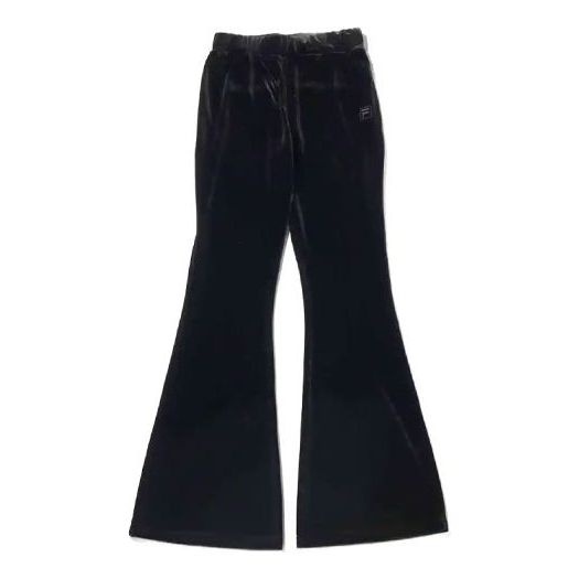 (WMNS) FILA Solid Color Casual Long Pants/Trousers Black FL3552-08