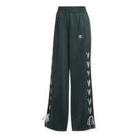 (WMNS) adidas Always Original Laced Wide Leg Pants Asia Sizing 'Green White' HK5086