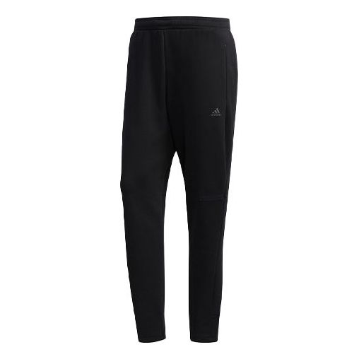 adidas Wj Pt Dk logo Cozy Casual Slim Fit Sports Pants Black FK4471