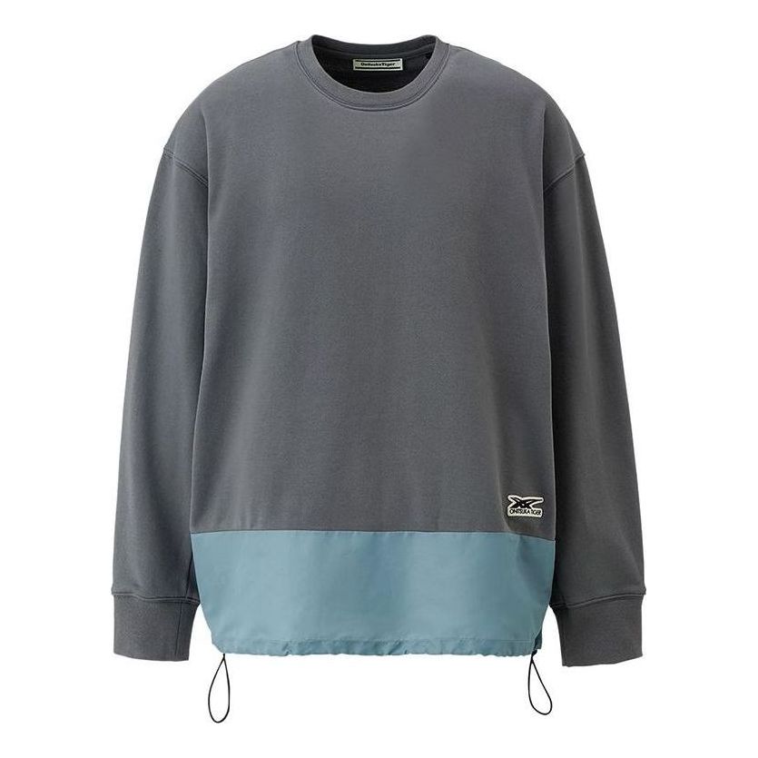 Onitsuka Tiger Drawstring T-Shirt 'grey Blue' 2183A767-020