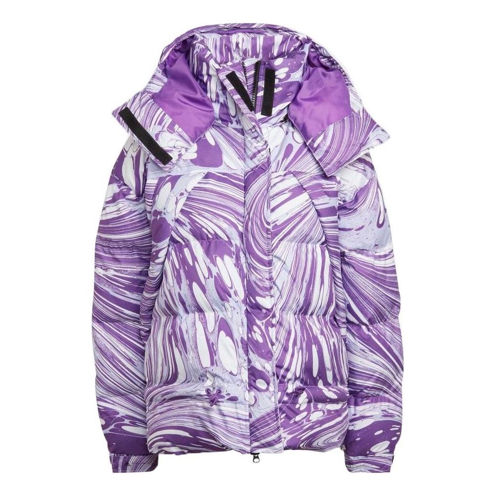 (WMNS) adidas by Stella McCartney Printed Padded Winter Jacket Asia Sizing 'Purple White' HG6899
