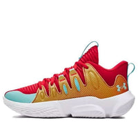 (WMNS) Under Armour Flow Breakthru 4 ASG Basketball Shoes 'Gold Red' 3028061-600