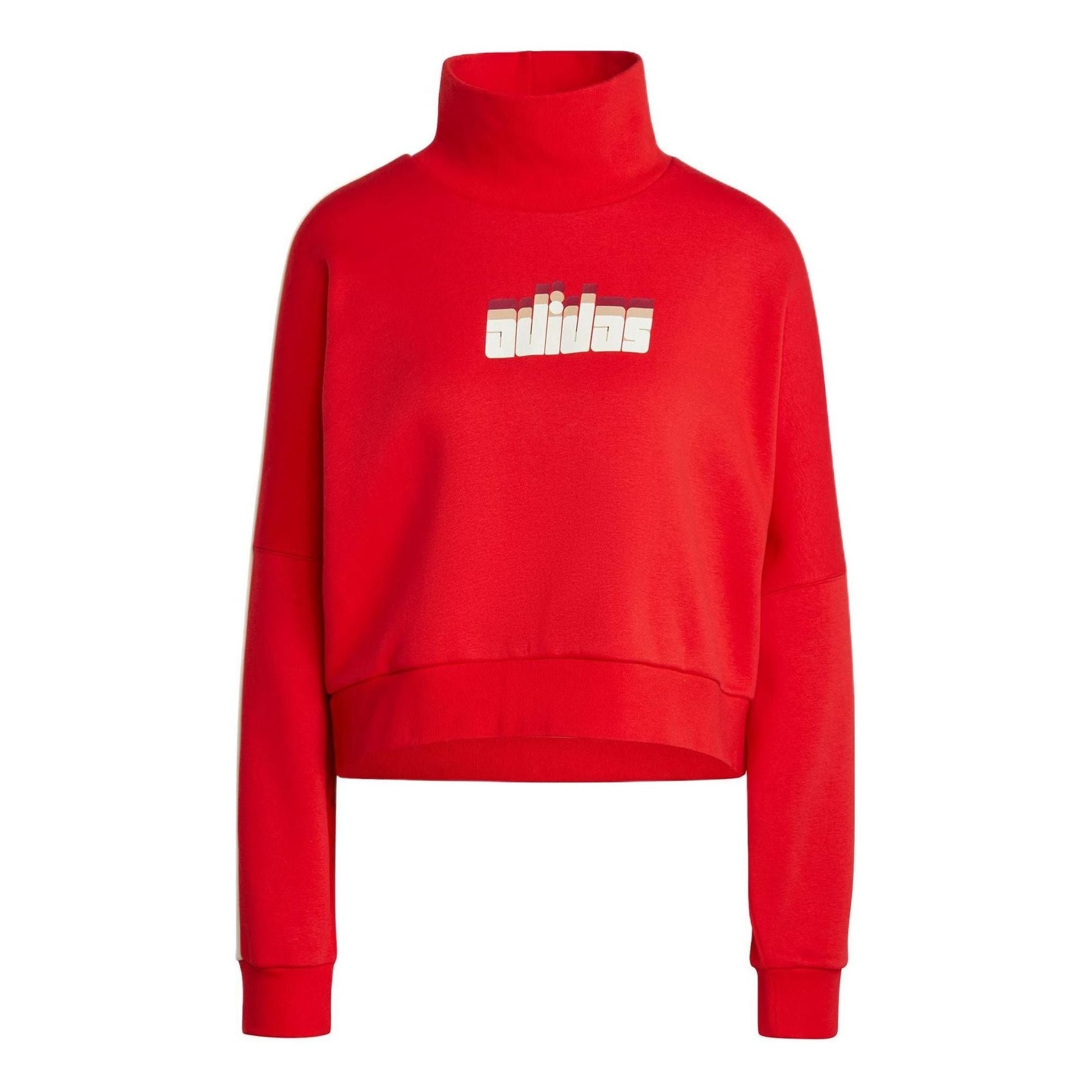(WMNS) adidas Ski Chic Sweatshirt Asia Sizing 'Red' IA3931