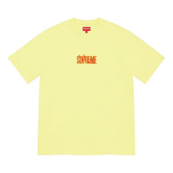 Supreme SS21 Week4 Splatter S Top LogoT SUP-SS21-529-YEL