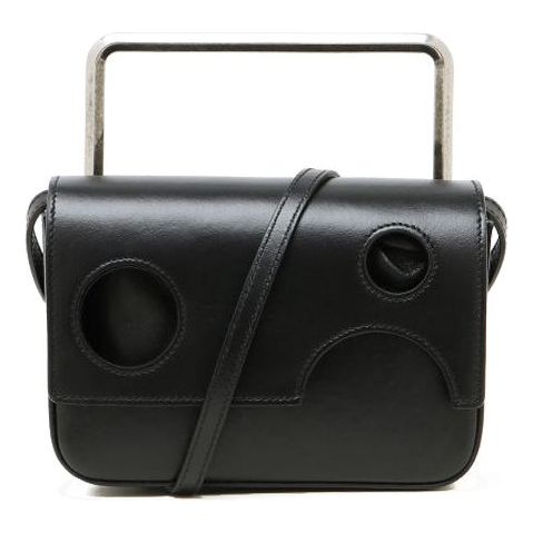 Off-White Leather 21 Flip Single-Shoulder Bag Black OFWBGPO11BGNGBKX