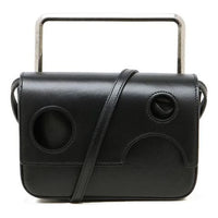 Off-White Leather 21 Flip Single-Shoulder Bag Black OFWBGPO11BGNGBKX