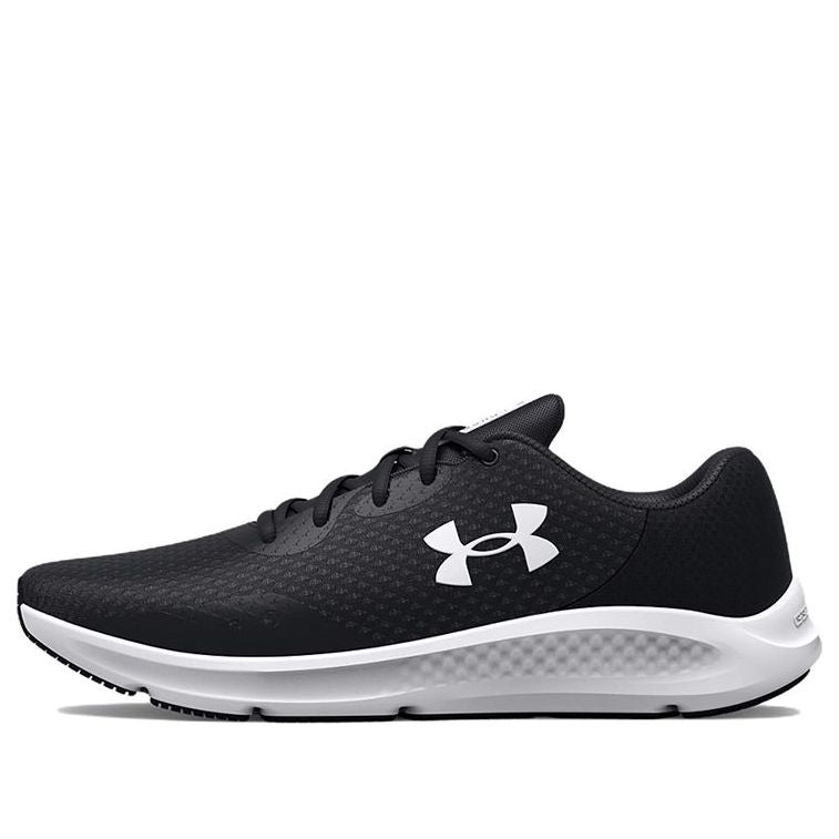 (WMNS) Under Armour Charged Pursuit 3 Wide 'Black White' 3025802-001