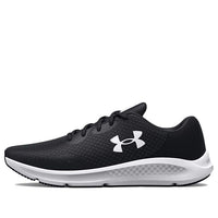 (WMNS) Under Armour Charged Pursuit 3 Wide 'Black White' 3025802-001
