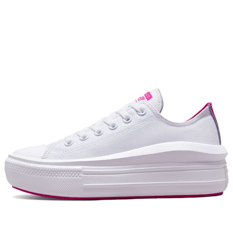 (WMNS) Converse Chuck Taylor All Star Move Low 'White Purple' 572071C