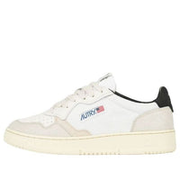 Autry Medalist Capra with Nubuck Low 'White Black' AULM-CN02