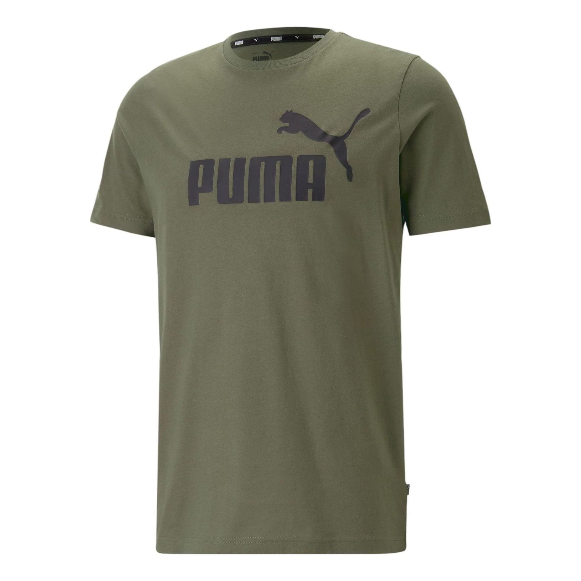 PUMA Essentials Logo T-Shirt 'Green Black' 586667-36