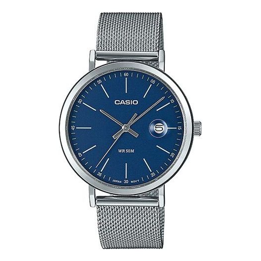CASIO Male DRESS Japan / South Korea Fashion Sports Blue Analog MTP-E175M-2EVDF