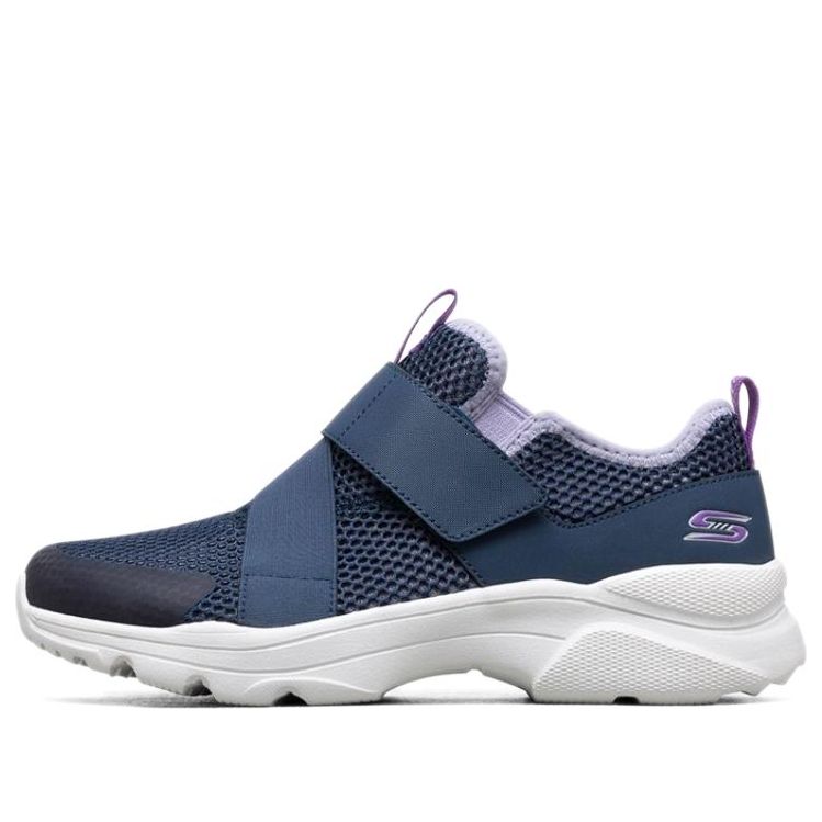 (WMNS) Skechers Bobs Frontier Running Shoes Blue/White/Purple 117011-NVPR