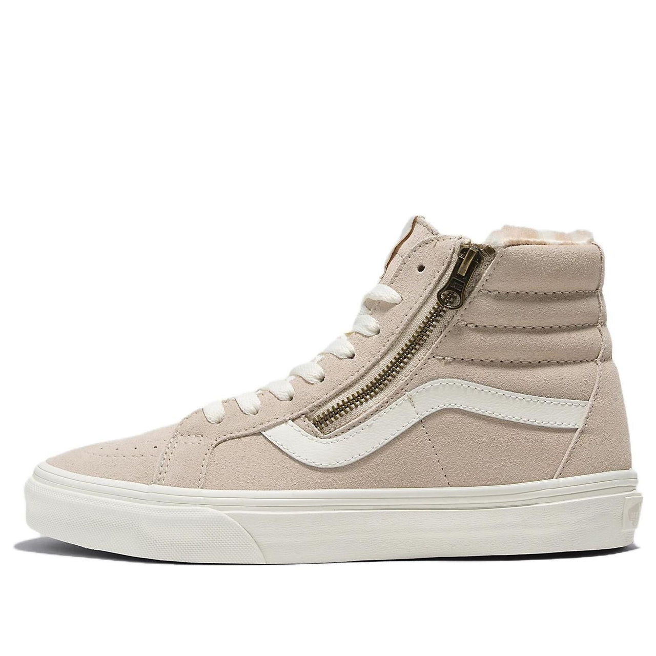 Vans Sk8-Hi Reissue Side Zip Cozy Hug Sherpa 'Beige' VN0007NZBLL