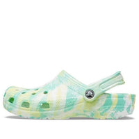 Crocs Classic Marbled Clogs 'Green Yellow' 206867-3U5