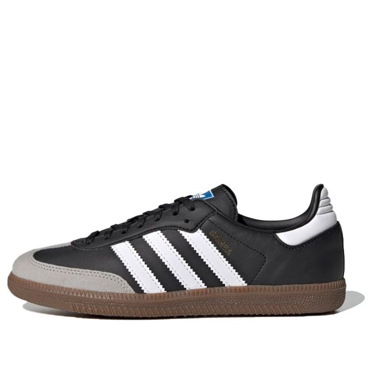 (GS) adidas Samba J 'Black White Grey' GZ8348