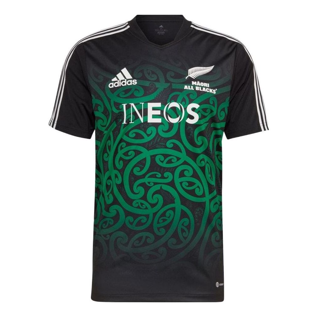 Men's adidas Stripe Logo Printing Pullover Short Sleeve Japanese Version Black T-Shirt HG7325