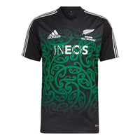 Men's adidas Stripe Logo Printing Pullover Short Sleeve Japanese Version Black T-Shirt HG7325