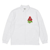 PALACE Splicing Lapel Flower Long Sleeves White Shirt P20ES022