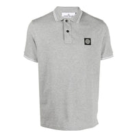 STONE ISLAND Patch Polo Shirt 'Grey Marl' 10152SC18-A0M64