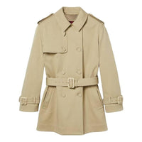 (WMNS) Gucci Cotton Stretch Garbardine Coat 'Beige' 786029-Z8BR3-2298