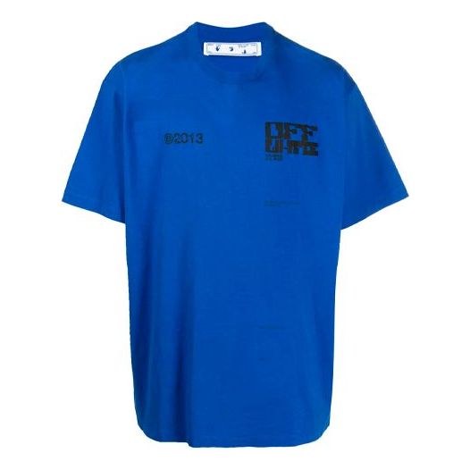 Off-White Men's SS21 Arrows Logo Oversize Blue OMAA038S21JER0084510