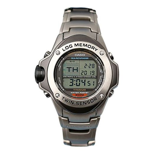 Men's CASIO SEA-PATHFINDER Ocean Monster Watch Mens SilverGray Digital SPF-100TJ-1