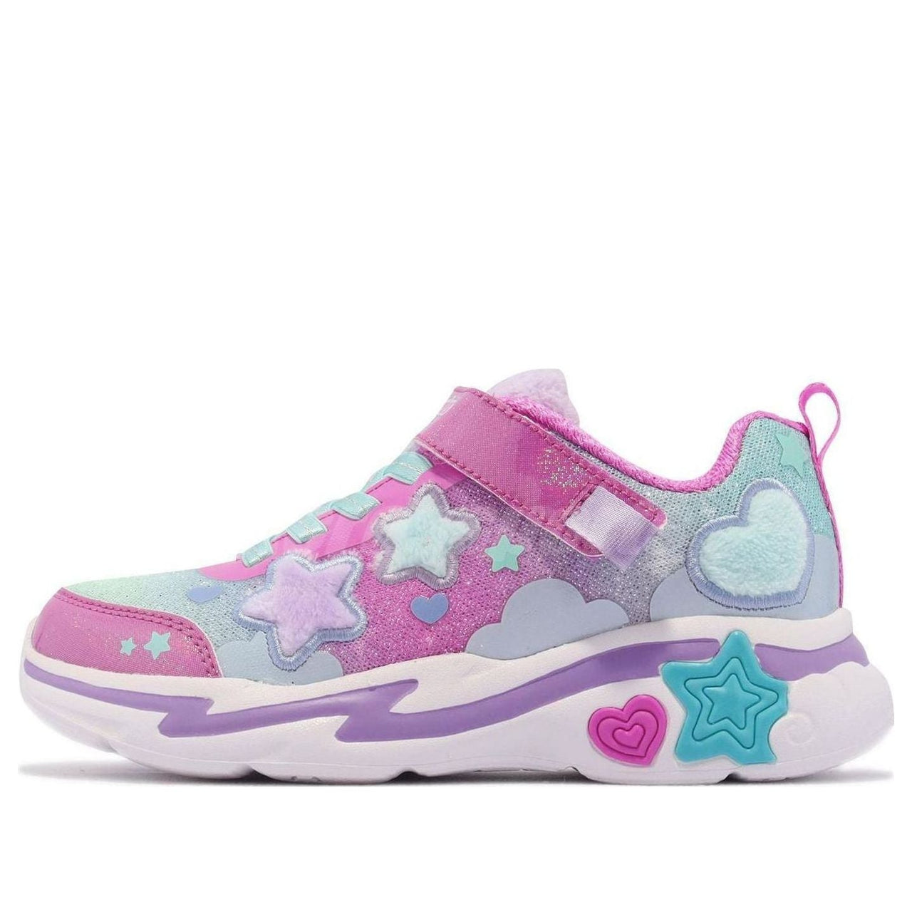 (PS) Skechers Skechers Sunggle Sneaks Shoes 'Pink Blue Purple' 302216-LPKMT