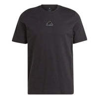 adidas Elevated Pile Embroidery Logo T-Shirts 'Black' IL5388