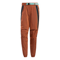 adidas Ub Pnt Wv Astro Contrasting Colors Woven Bundle Feet Sports Pants Orange Yellow GP0831