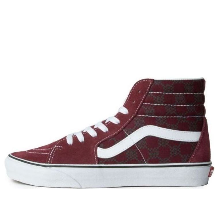 Vans Sk8-Hi Monogram 'Burgundy' VN0005U94QU