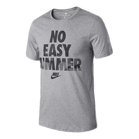 Men's Nike Casual Round Neck Short Sleeve Gray T-Shirt AA4728-063