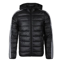 adidas neo protection against cold Stay Warm Sports hooded down Jacket Black FK9923