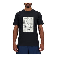 New Balance Sport Essentials Poster T-shirt Asia Sizing 'Black' MT41595-BK