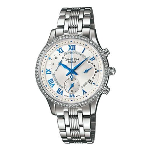 CASIO SHEEN Quartz Stainless Steel Strap Silver Analog SHE-5519D-7AUPR