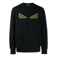 Men's FENDI Small Monster Eye Long Sleeves Black FAF550A8JSF17W0