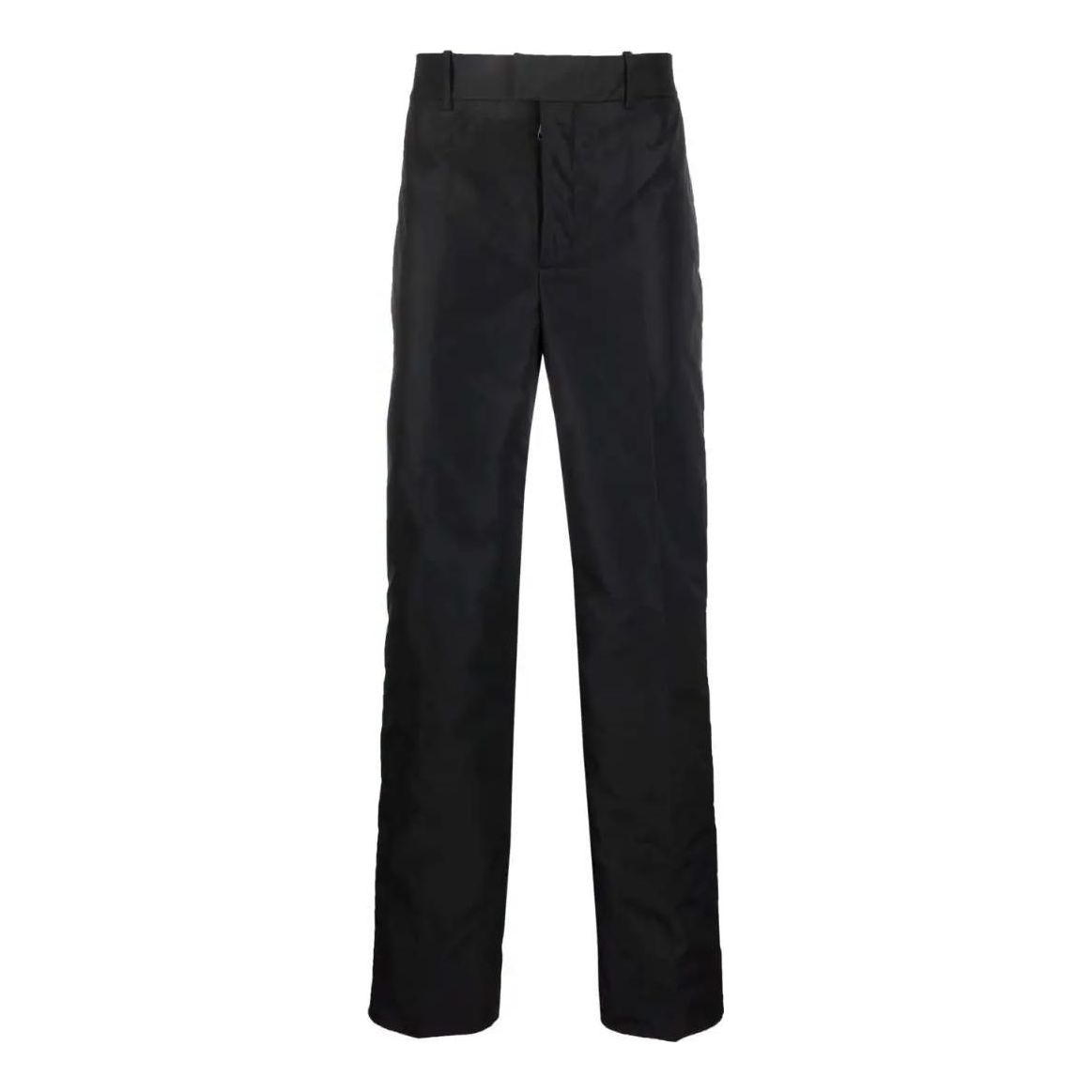 Men's Off-White SS22 Solid Color Straight Casual Pants/Trousers Black OMCA194F21FAB00210001000